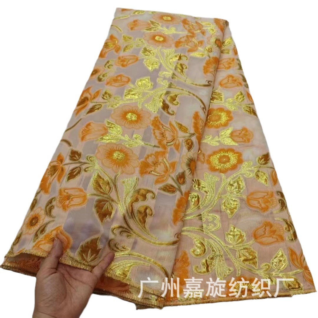 Organza jacquard tela moda cheongsam niños vestido de tela jacquard encaje tela JX3943