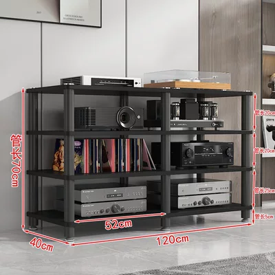 Electric car big tripod — Cabinet, Amplifier Rack, Amplifier Placement - four-layer-black-frame-blackboard