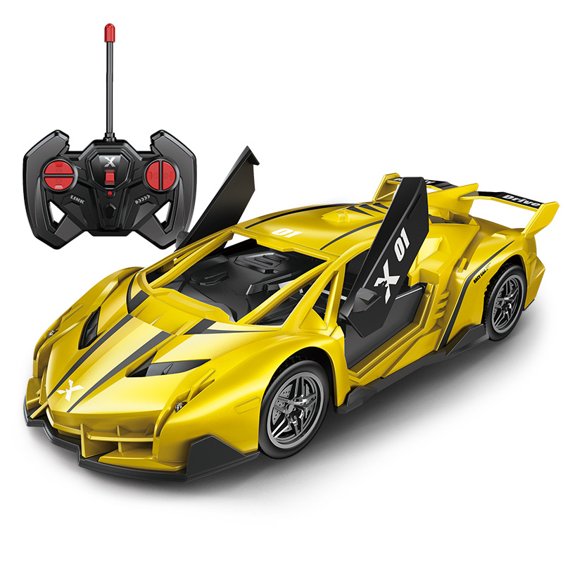 6-12 años de edad, niño de carreras de control remoto, juguete eléctrico, luz recargable, modelo de coche deportivo a la deriva rc