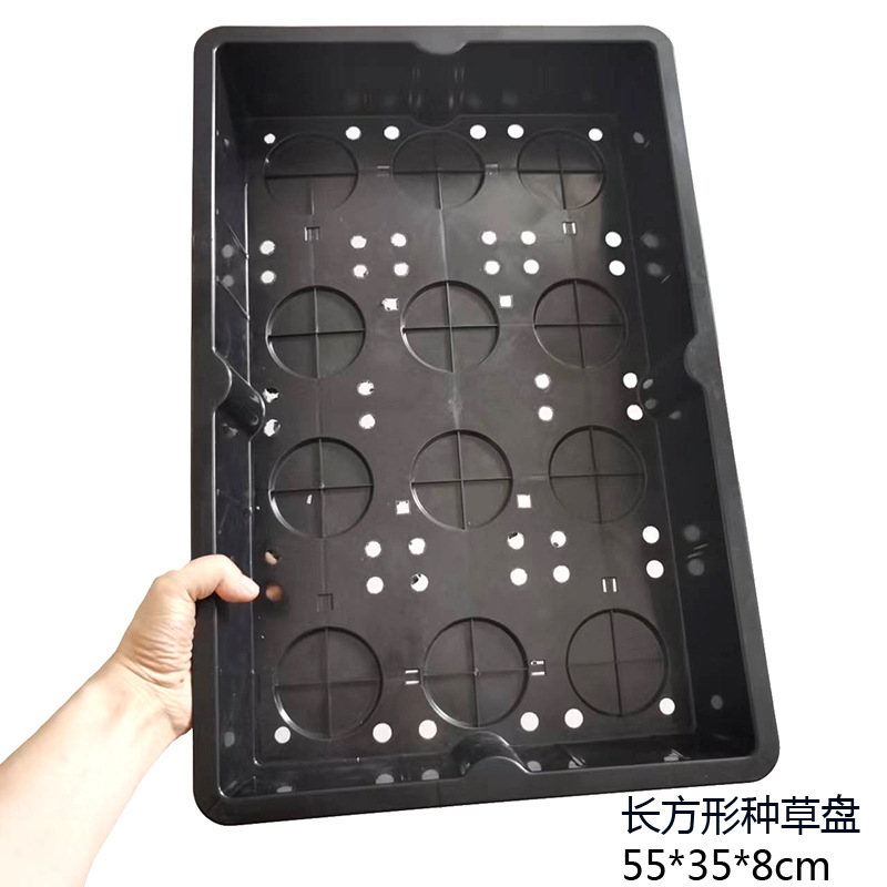 [Rectangular] Grass planting tray 55*35*8cm