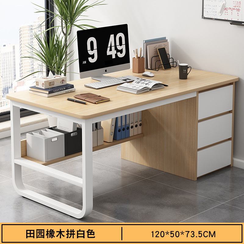 Estante blanco de roble pastoral 120 * 50