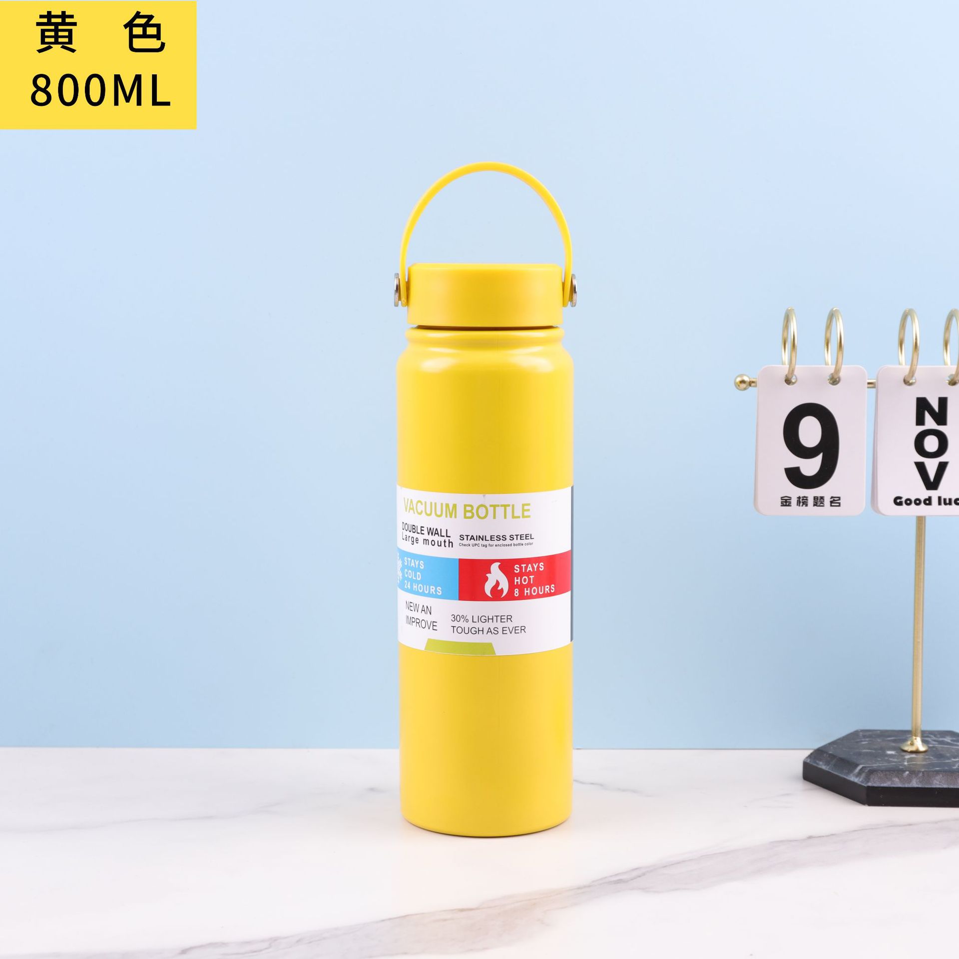 Olla espacial portátil de acero inoxidable 304 de doble capa de comercio exterior, olla deportiva portátil para automóvil al aire libre de gran capacidad