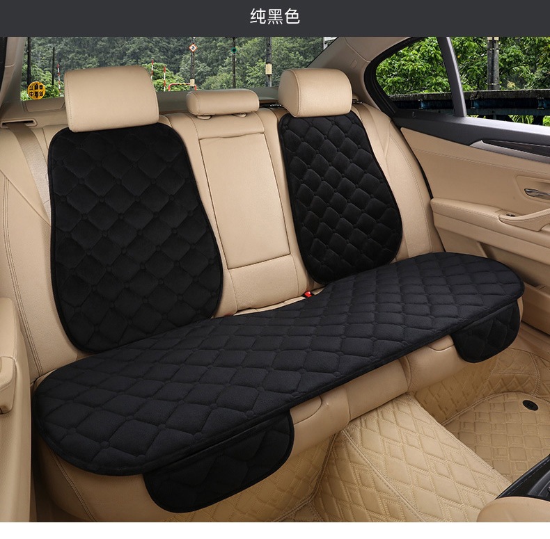 Car Seat Cushion Winter Crystal Short Plush Half Pack Thickened Non-Slip