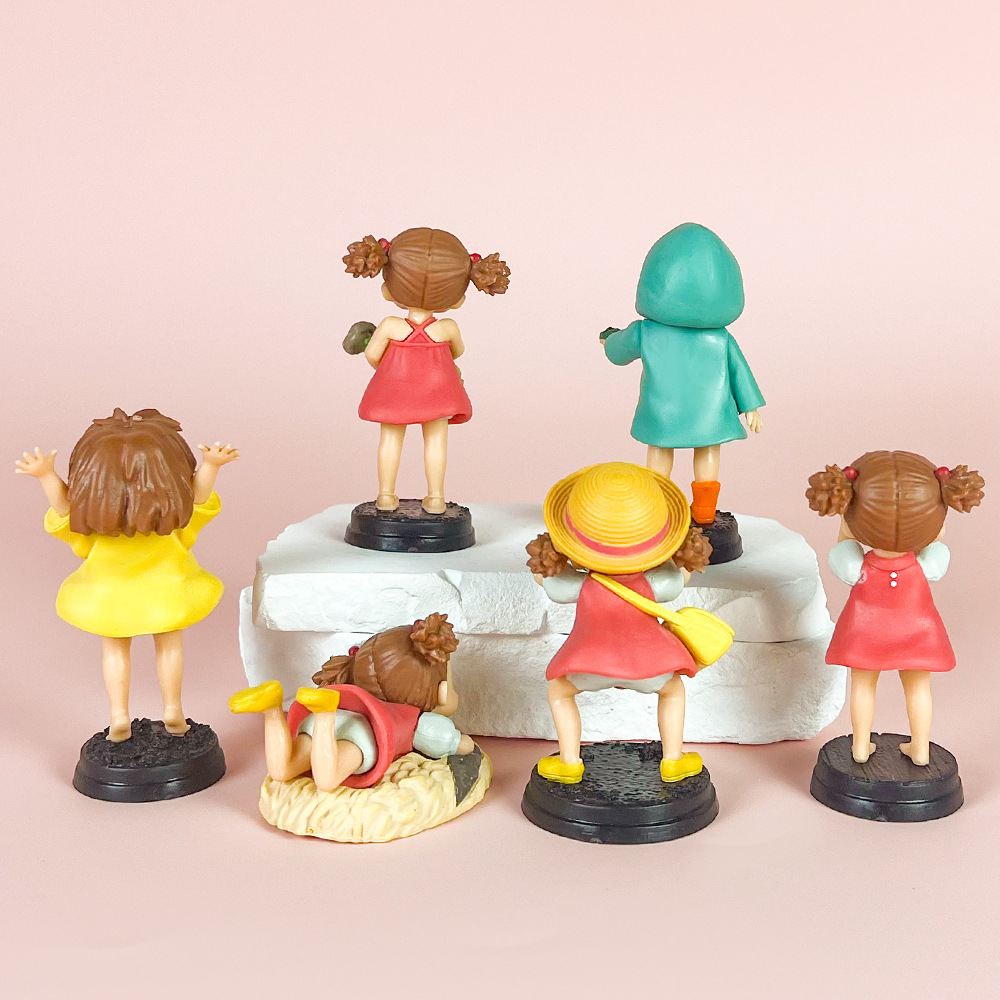 宮崎駿のキャラクターの波竜猫金魚姫小梅の手作りアニメモデルの置物が可愛い少女心公仔が承認しました。