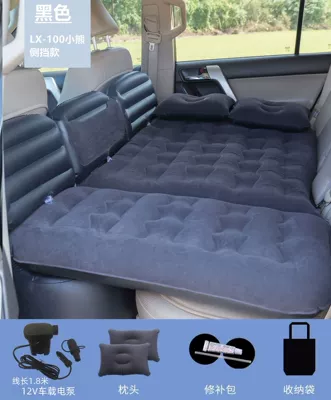 Artifact Car Travel Bed, Vehicle-mounted inflatable bed - black-bear-without-head-protection-with-18m-pump