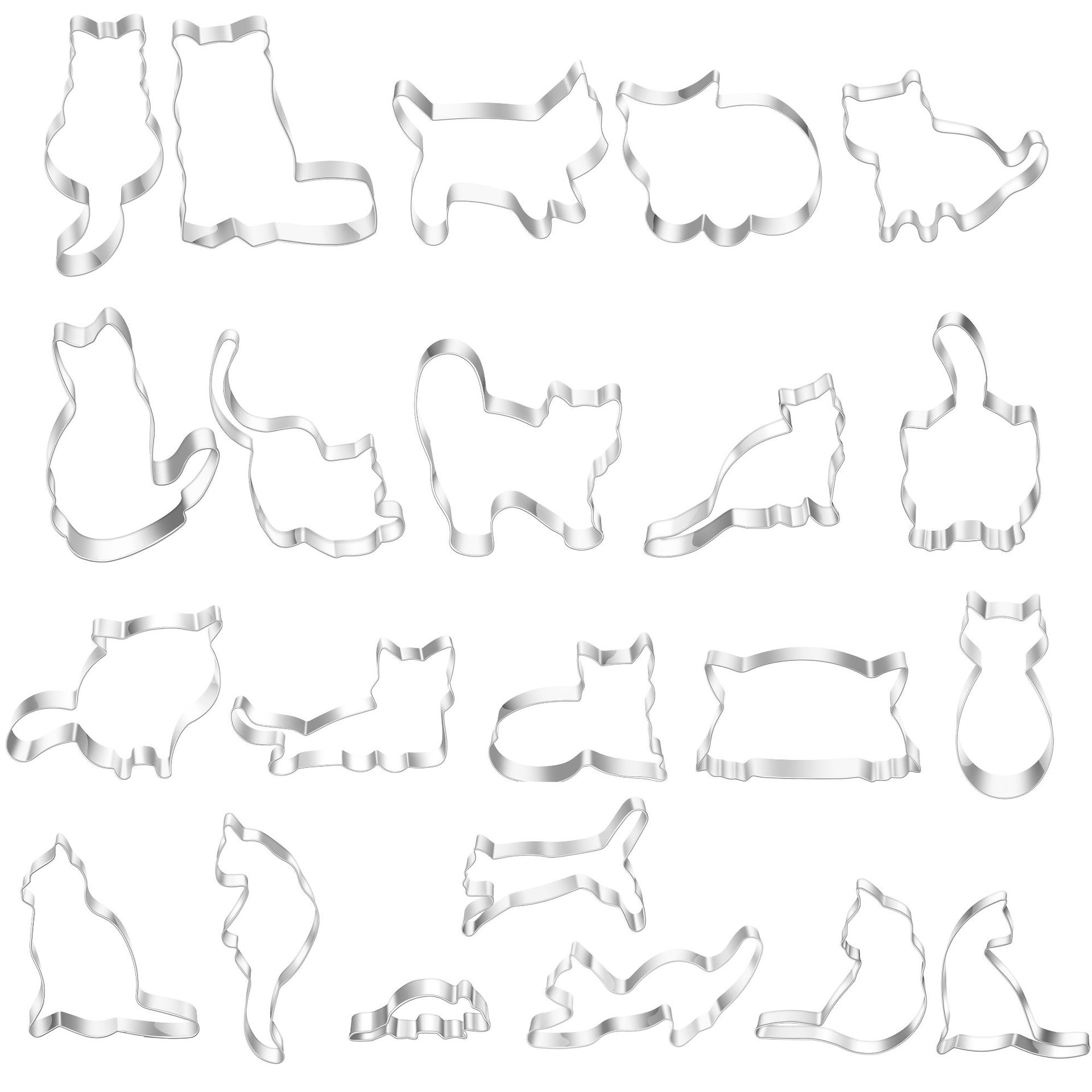 Acero inoxidable galleta molde de dibujos animados animales gatito ratón corte DIY pan al vapor herramienta para hornear