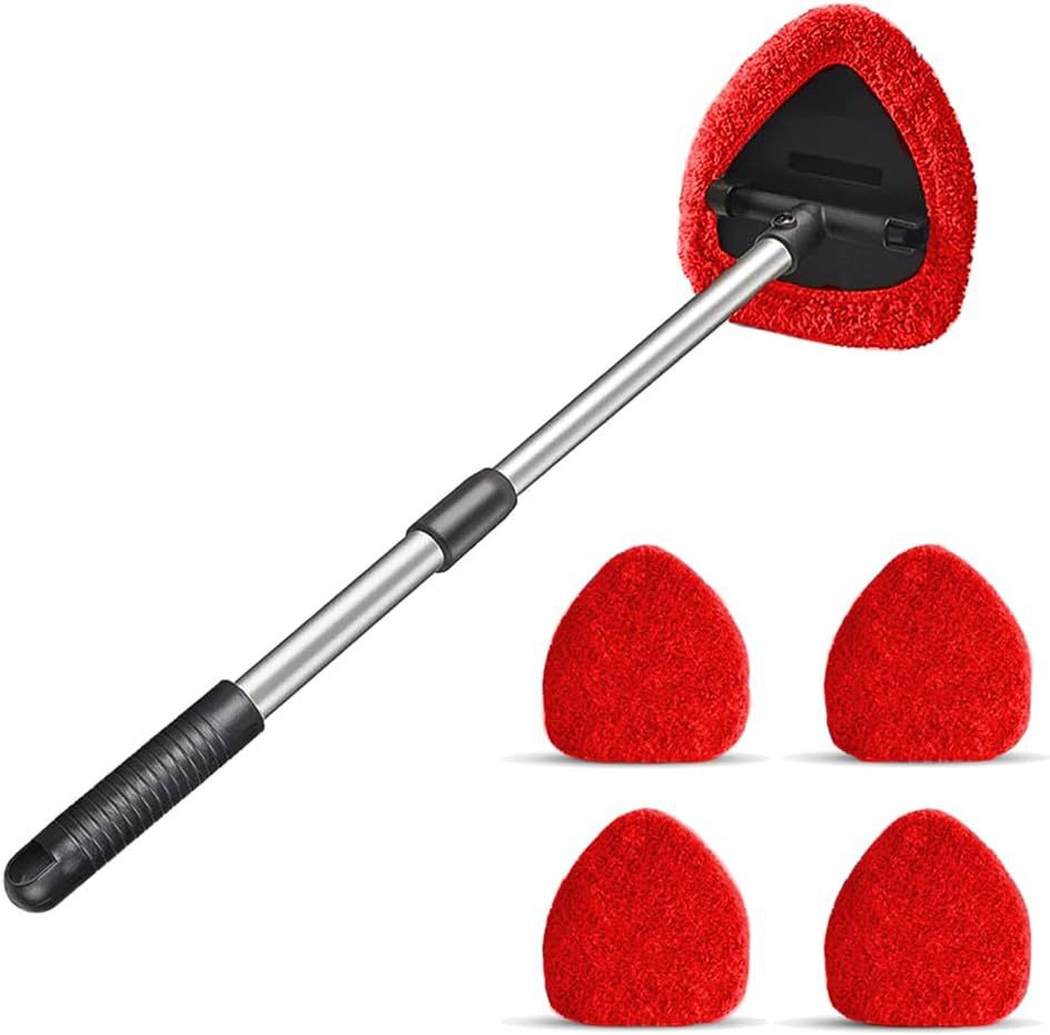 Microfiber Cloth, Qìchē Car cleaning tools - red-1-pentagon-plastic-part-5-cloth-covers
