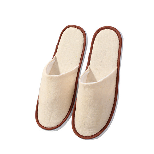 Five-star hotels, B&Bs, beauty salons, cotton and linen disposable slippers, non-slip linen, for guests, wholesale