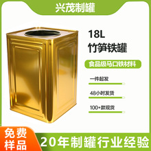 16-18L腰果猪油罐陈皮茶叶罐清水笋彩色饼干铁罐专用油箱厂家定制