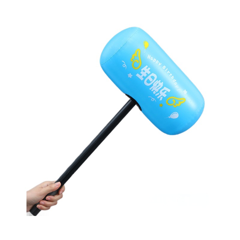 Recogida de palabras felices, martillo, juego de bloqueo de puerta, dama de honor, castiga al padrino, accesorios de palo de palabras felices inflables, martillo de mil toneladas de palabras felices