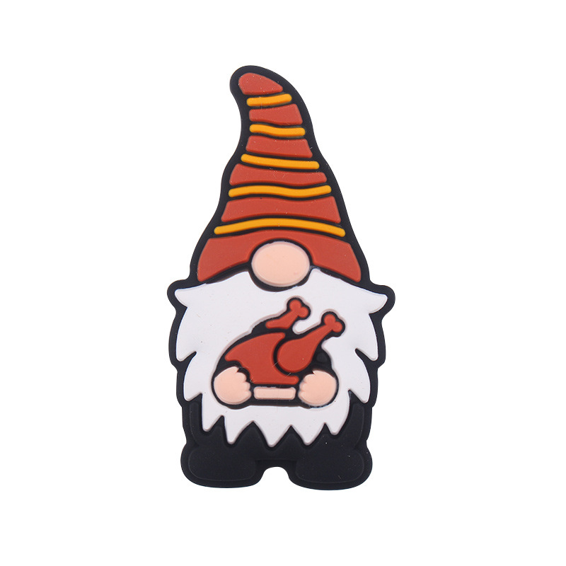 Amazon nuevo bebé caricatura Santa Claus dientes molares joyería creativa DIY accesorios de cadena de tetas