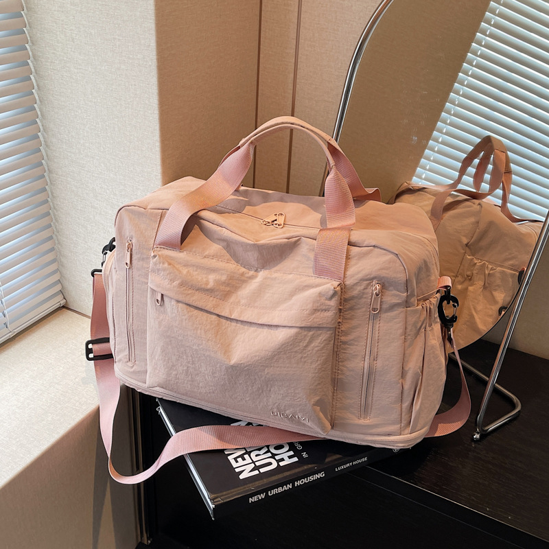 Short-Distance Large-Capacity Travel Bag, Student Dormitory Luggage Bag, Business Trip Portable Sports Fitness Leisure Bag, Women's Storage Bag