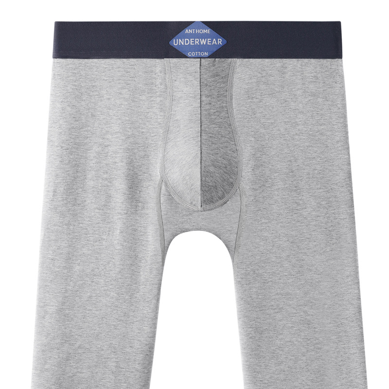 全棉男士单秋裤秋冬打底裤时尚卡通印花棉毛裤纯棉修身保暖裤批发