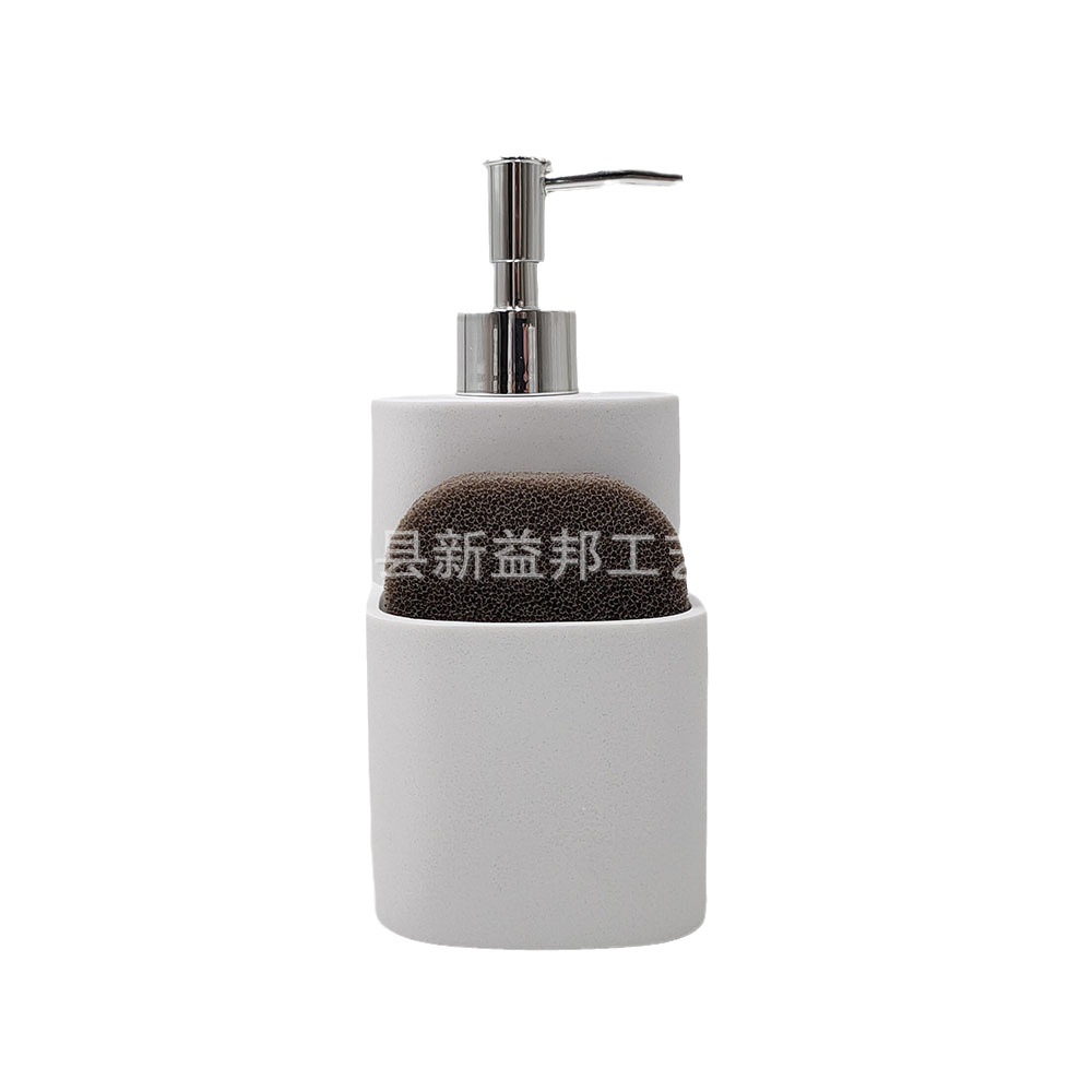 Fábrica al por mayor de resina desinfectante de manos botella imitación marmoleado botella de prensa loción detergente botella de gel de ducha sub-botella