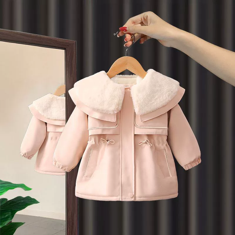 Children's winter quilted jacket, western style, increased thickness
