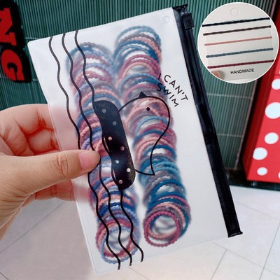 Banda de goma del lazo del pelo pequeña banda de pelo femenino cuerda de pelo de los niños cuerda de pelo chica banda de goma bebé no duele Pelo elástico accesorios para el cabello