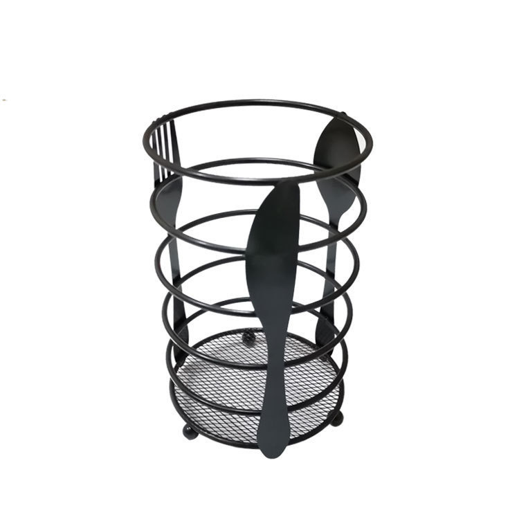 Caja de cubiertos de metal creativa transfronteriza Caja de palillos de cuchillos y tenedores creativos Caja de cubiertos de cocina creativa Caja de almacenamiento de hierro forjado