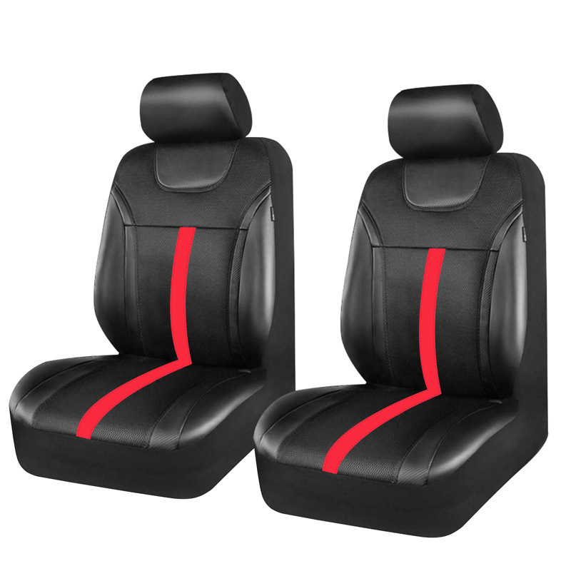 Pu Leather Car Seat Cover, Universal Anti-Stain and Anti-Scratch Protective Cover Suitable for Front and Rear Seats of Cars, Trucks, and Suvs