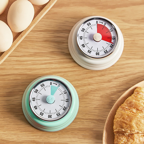 Japanese mechanical timer kitchen cooking timing reminder visual time management alarm clock magnet