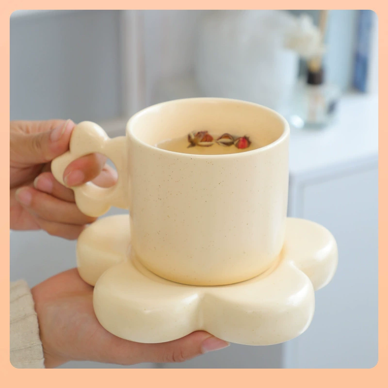 Керамическая кружка Wind Fat Big Handle Cup Ins Breakfast Coffee Cup Klein Blue Cute Fat Ceramic