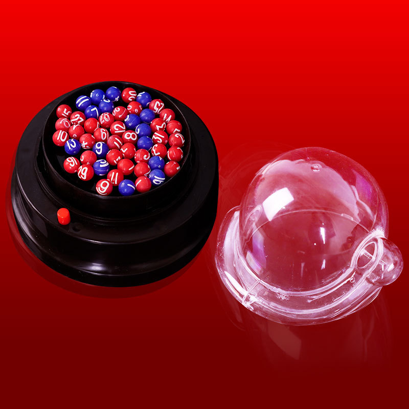 Doble Bola de color grande lotería máquina simulador creativo afortunado cuerpo mini afortunado artefacto ganador lotería máquina tienda