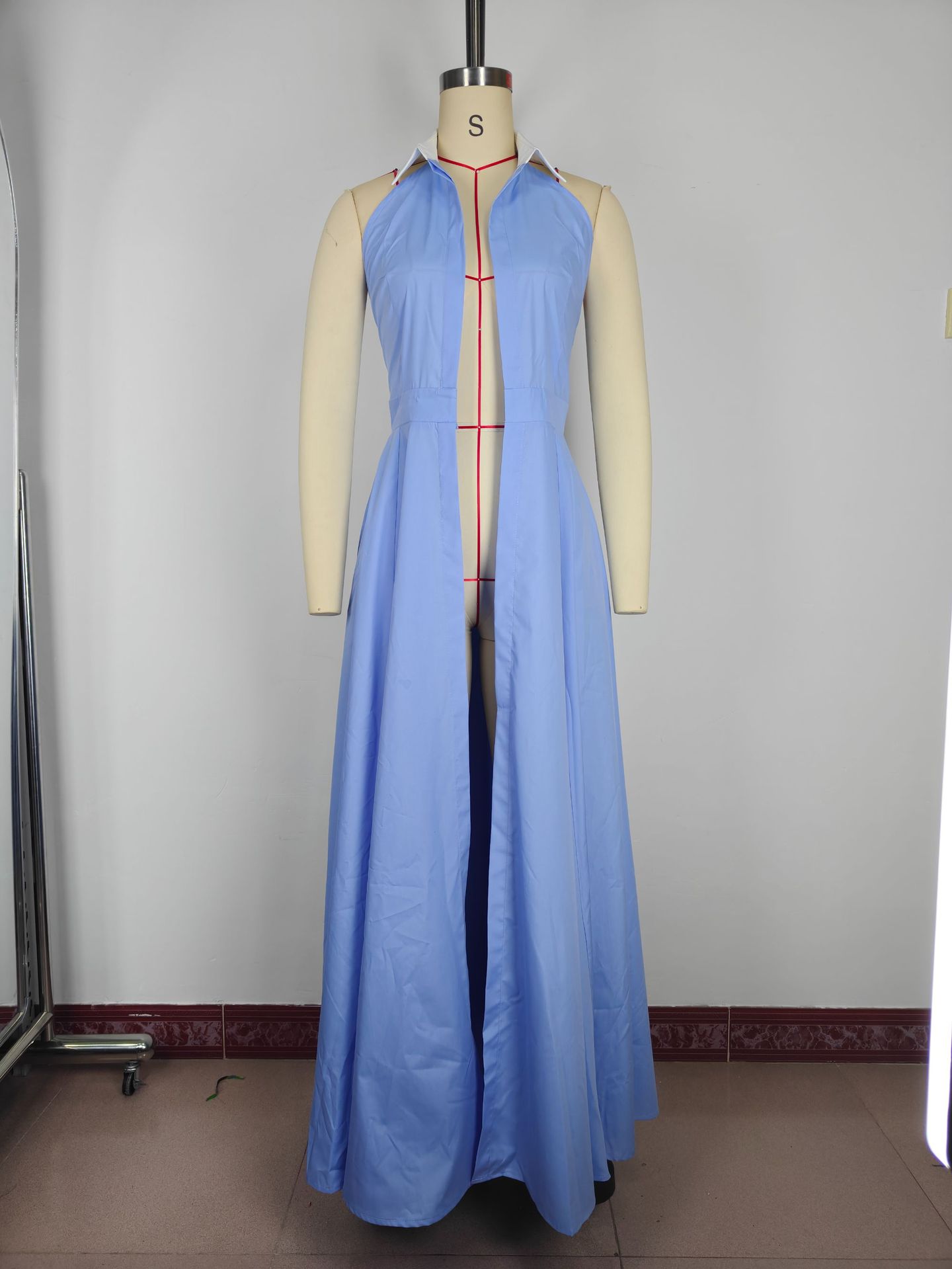 Summer New Arrival Women's Sleeveless High Waisted Slim Fit Dress Fashion Resort Style European American Design_ecoleips.com