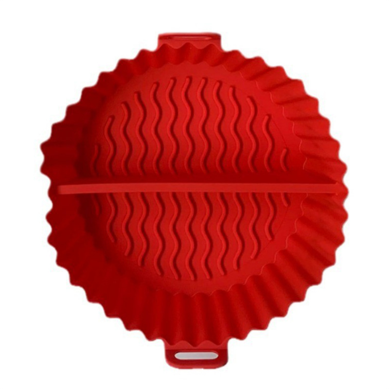 Transfronterizos Amazon AIRFRYER aire de silicona freidora de aire friedora tazón freidora de silicona azul bandeja de tostada