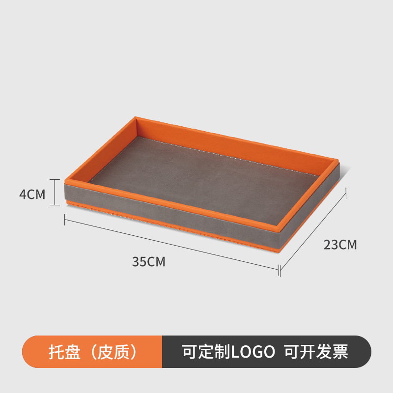 Kit de cuero de hotel de alta gama, habitaciones de hotel, piezas diversas, caja de consumo de LOGOTIPO personalizada, guía de servicio de cuero de pu, fábrica