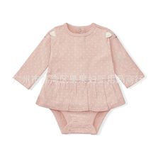 婴儿春秋连体衣女宝宝裙子纯棉可爱包屁衣2024外穿爬服一件代发