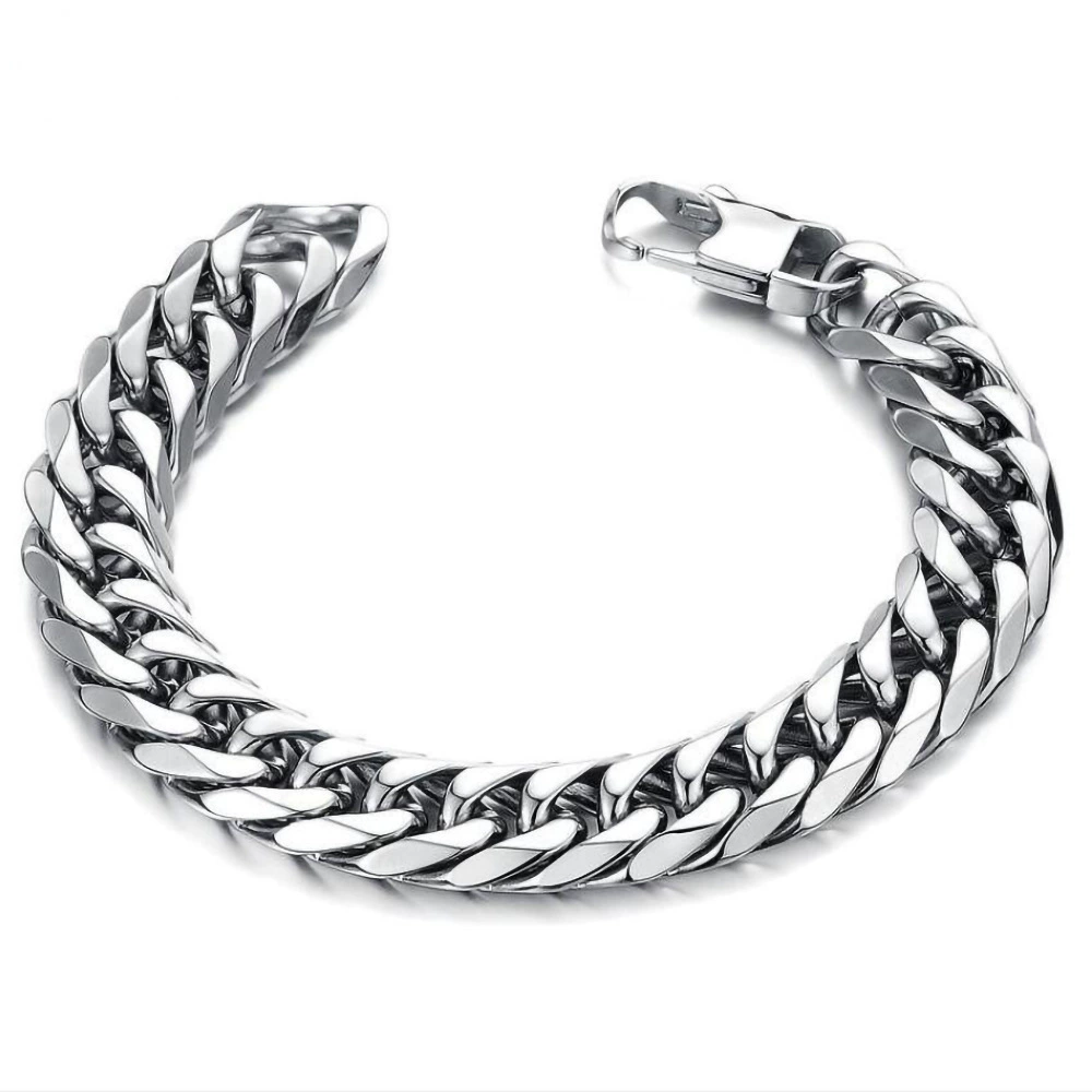 Стainless steel цепной браслет, корейский стиль, зажим лобстер/квадрат, 17–23 см