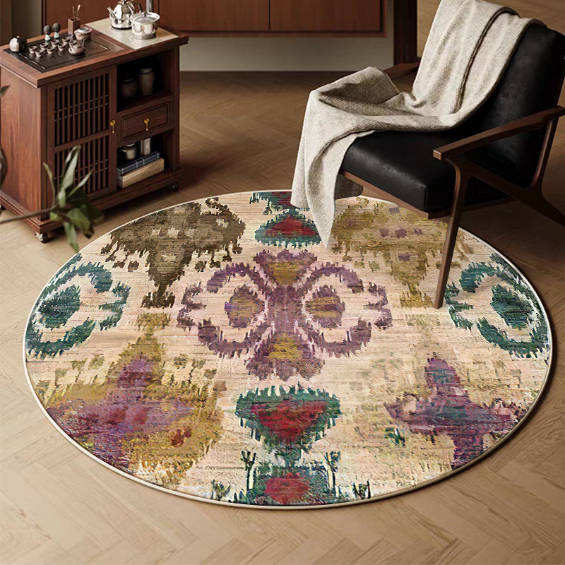 Alfombra de cachemira retro transfronteriza sala de estar sofá mantas de mesa de té mantas domésticas resistentes a la suciedad y al desgaste mantas de cama de dormitorio