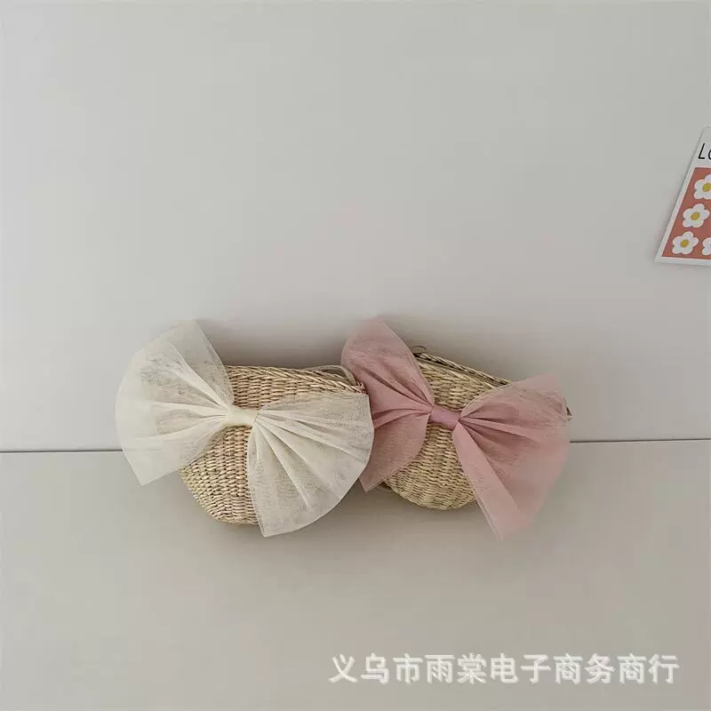 Cute-пляжная соломенная сумка на одно плечо с бантом, сумка через плечо