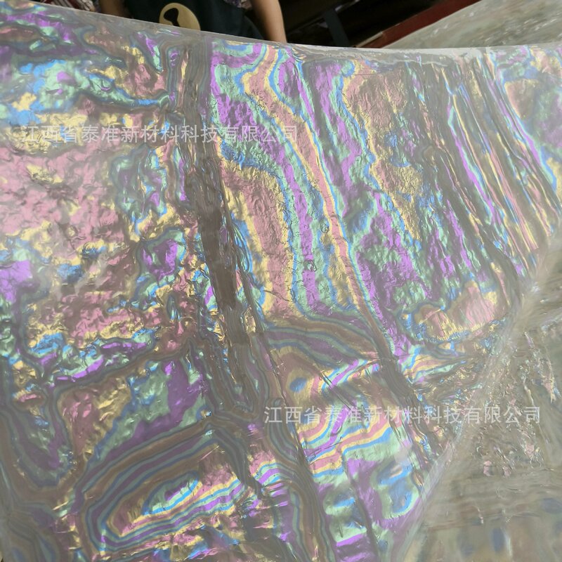 Shell Paper Pvc Shell Film Asymmetrical Imitation Abalone Shell Pattern Fashion Artificial Material Mobile Phone Case Back Card Direct Approval