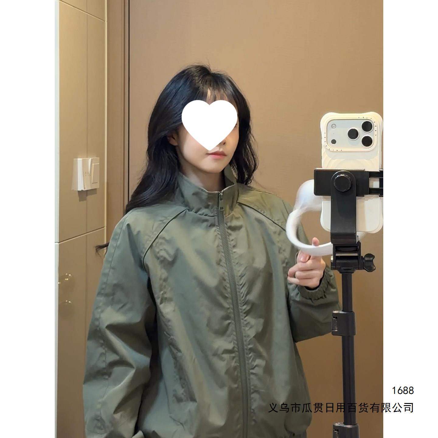 美式复古军绿色飞行夹克男春季bomber短款棒球服痞帅立领工装外套