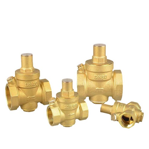 Brass pressure reducing valve, thickened copper pressure reducing valve with quick-connect, water heater adjustable pressure stabilizer, tap water pressure regulating valve