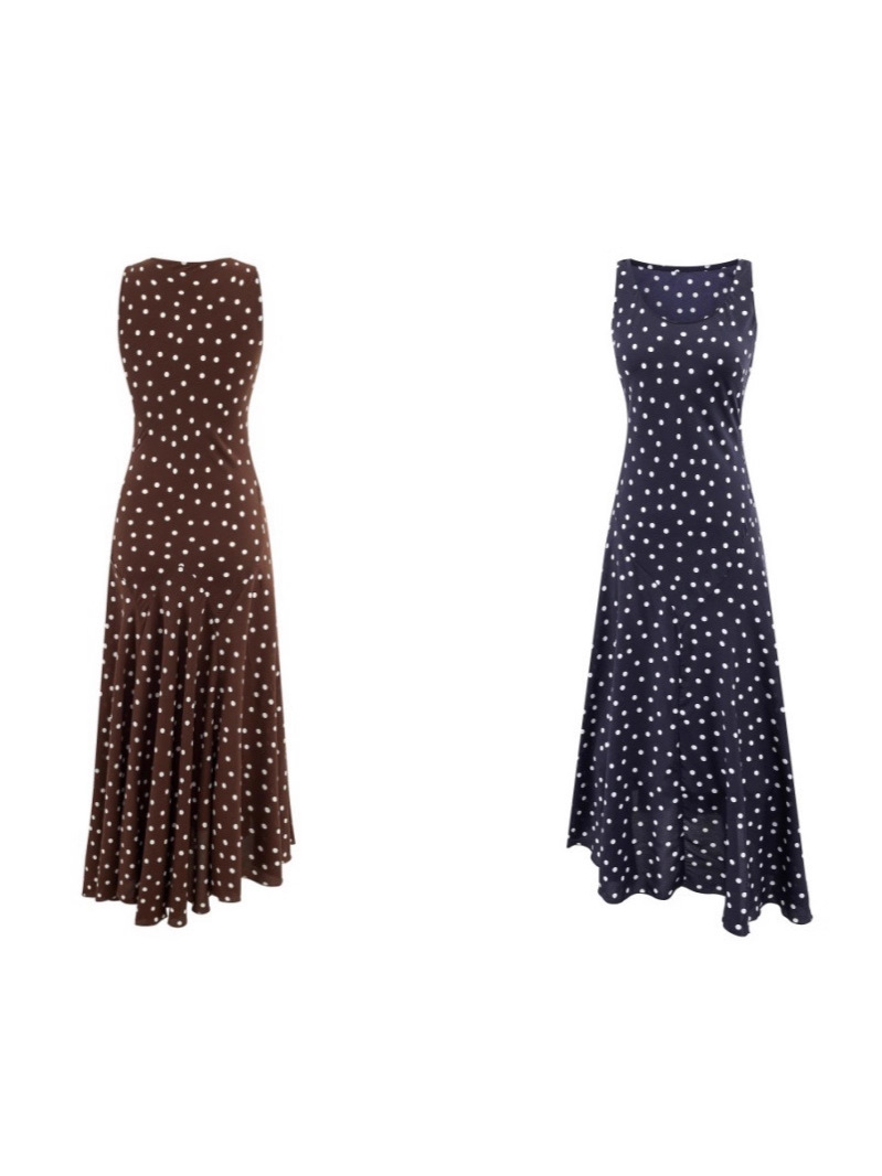 summer retro elegant small design dress sleevless