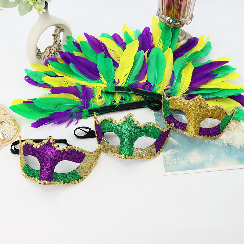 Carnaval transfronterizo máscaras de baile máscaras plumas de Pascua máscaras de mitad de cara máscaras de fiesta máscaras de ojos