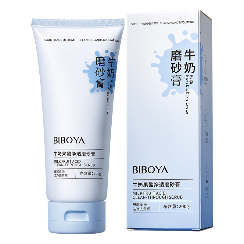 Pipaya leche ácida limpia exfoliante exfoliante de piel de pollo limpia profunda exfoliante exfoliante de cuerpo para el cabello image 6