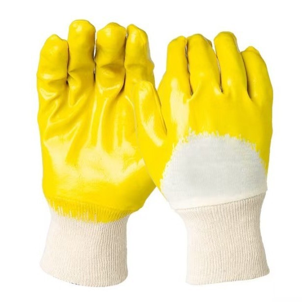 Nitrile gran boca guantes de impregnación a prueba de aceite tejido transpirable resistente al desgaste mecanizado fábrica de reparación de automóviles trabajo