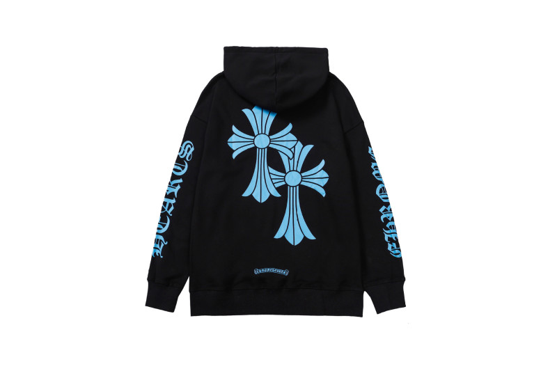 24新款chrome Hearts 克罗伈卫衣正确版马蹄连帽卫衣广州工厂批发|undefined