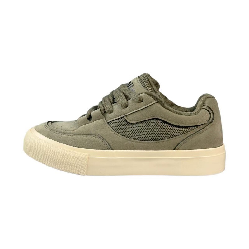 Zapatos de skate de primavera masculinos casuales versátiles zapatos de moda vino rojo ins nicho diseño sensación de pan patineta estilo americano High Street