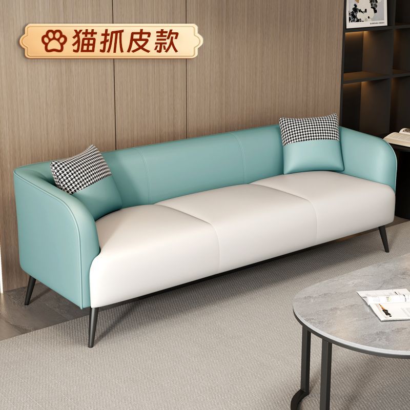 北欧ファブリックダブル3人用ライト高級猫スクラッチレザーソファ小さなアパート賃貸アパートホテルリビングルームチェスとカードルーム
