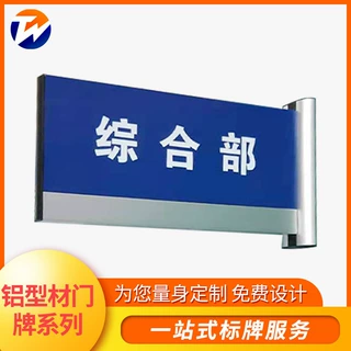 民宿标示牌课室班级教室门牌定做双面平面门头牌铝合金科室牌定制