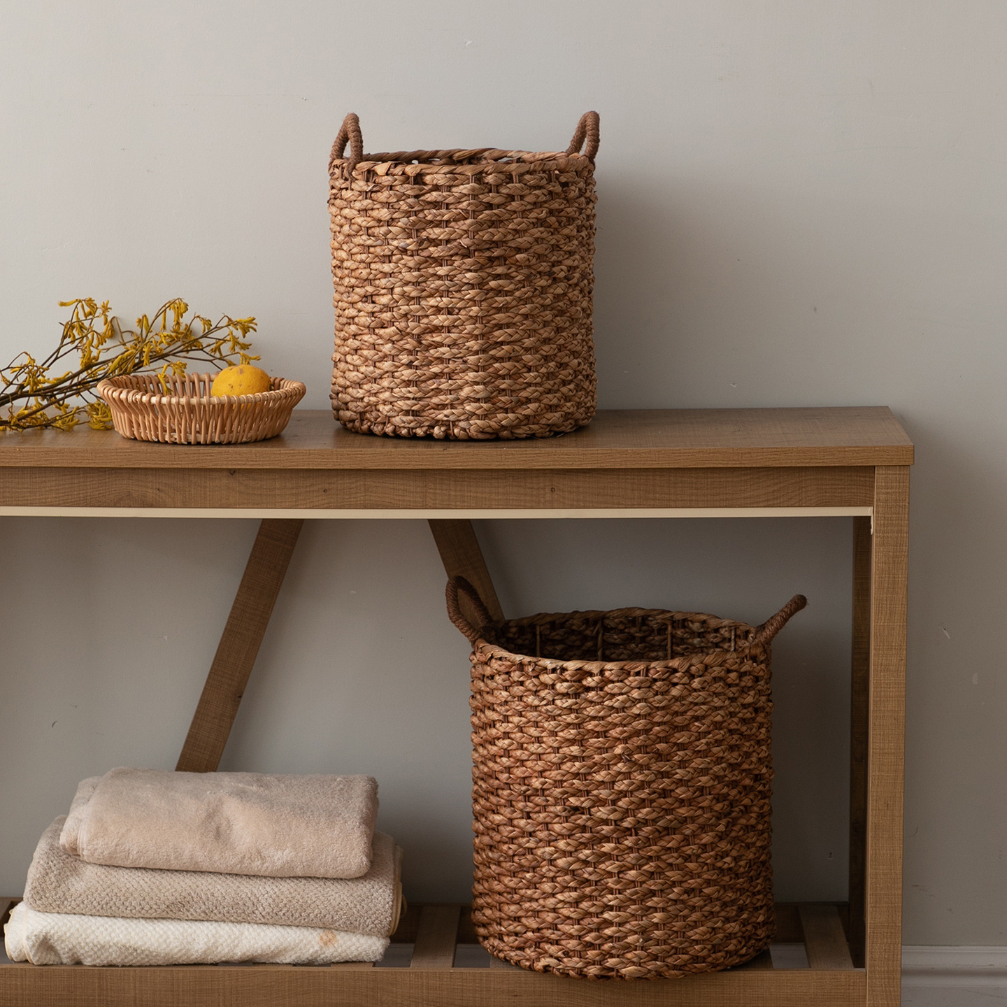 Cestas de almacenamiento de calabaza personalizadas, cestas de almacenamiento tejidas a mano, decoración para el hogar, lavandería, juguetes, cestas de almacenamiento