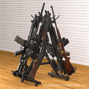 亚马逊新款武器枪架枪展示架工厂研发家用外短枪长枪套装伸缩置物-阿里巴巴