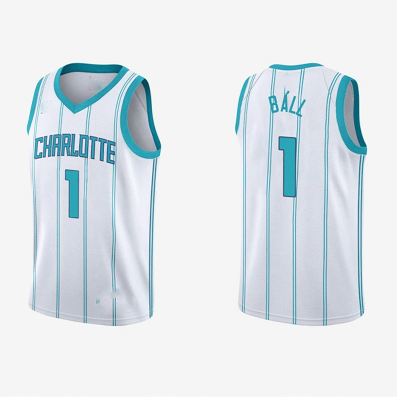 Номер 1 ластик? Hornets No. 1 Ball jersey Knipur Miller внешнеторговая поставка майка без рукавов оптовая смена границы