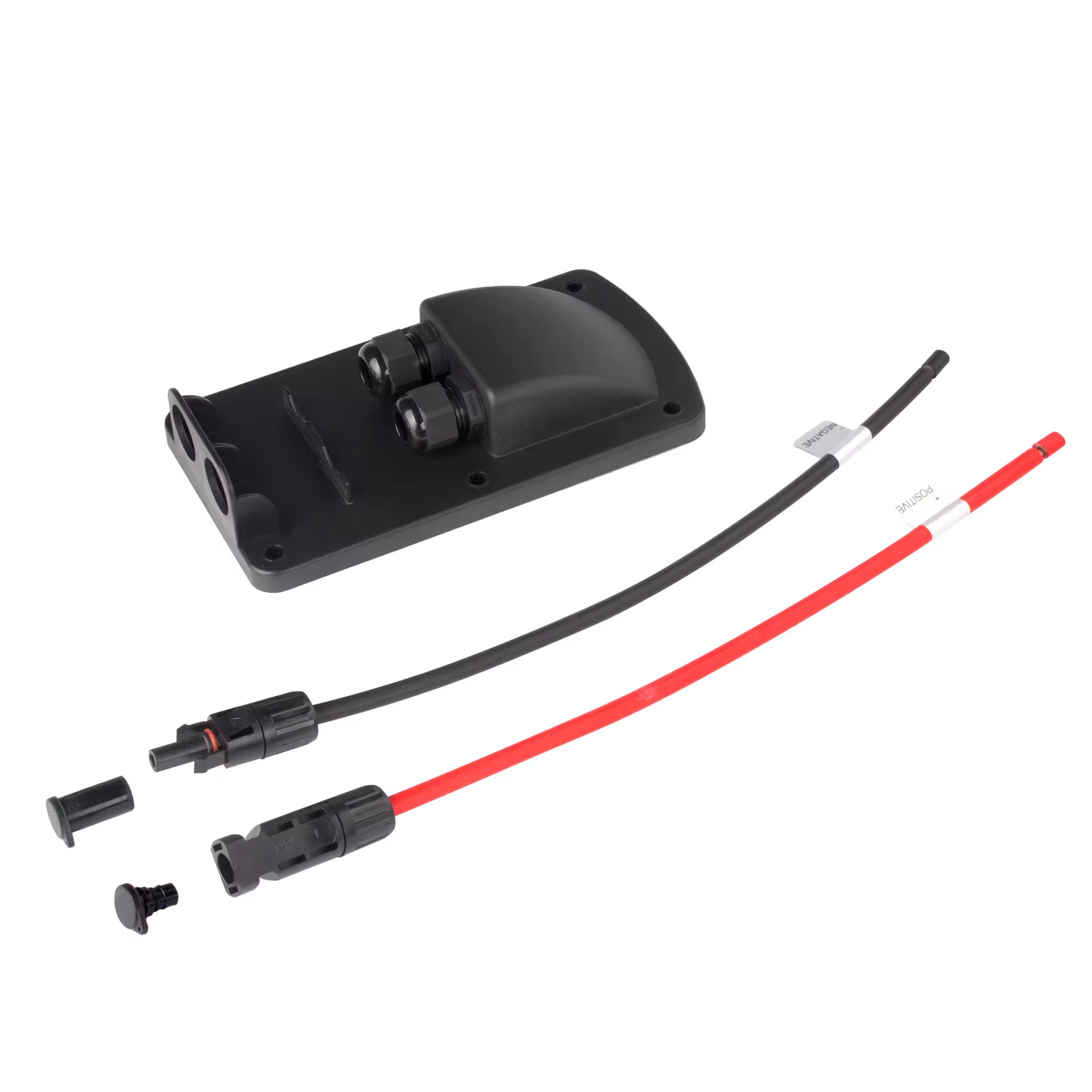 Suministro directo de fábrica RV yate panel solar fotovoltaico instalación fija soporte doble agujero roscado impermeable caja conexiones