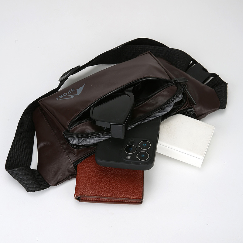 Bolsa de cintura deportiva al aire libre para hombres y mujeres moda al aire libre bolso de pecho de teléfono móvil ligero versátil de moda bolso de hombro al por mayor