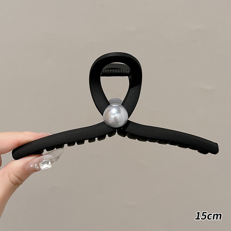 简约抓夹女高级感新款发夹后脑勺鲨鱼夹子头饰大号发量多发卡批发|undefined