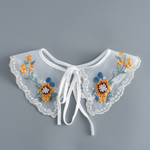 Fashionable all-match fake collar fixed yarn collar decorative shawl New